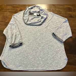 🌟 Chico's Light Gray Cowl Neck